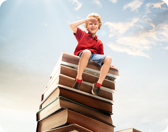 Students reading together